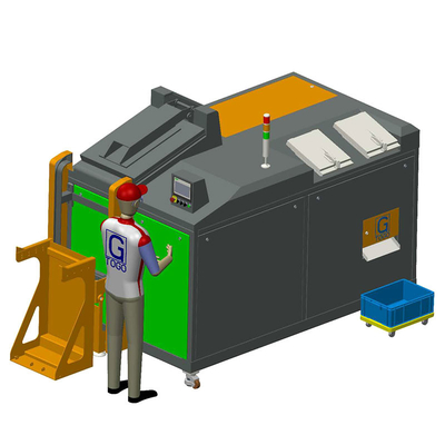 Máquina automática industrial da eliminação de resíduos da cozinha 1000KG da eficiência elevada de uma etapa