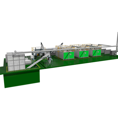 orgânico 380V automáticos desperdiça a máquina da reciclagem de resíduos do alimento da máquina do adubo