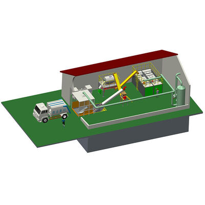 Máquina de reator de compostagem de 380 V Equipamento de fertilizantes orgânicos de grande capacidade que utiliza tecnologia de decomposição microbiana
