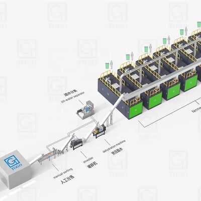 Linha de produção de grânulos de fertilizantes orgânicos equipada com componentes principais do motor de eliminação de resíduos alimentares