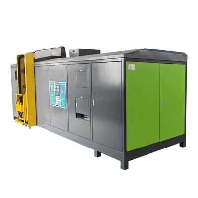 3000 kg/dia Dispositivo automático de resíduos alimentares de capacidade diária com controlo PLC totalmente automático e decomposição microbiana para produção de fertilizantes orgânicos