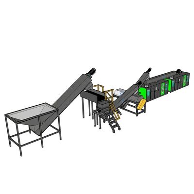 Potência personalizada Ciclo de processamento 24H Controle PLC totalmente automático Grande capacidade Sistema de compostagem de resíduos alimentares Resíduos microbianos
