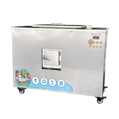 TOGO TG-CC-50 Compostor de resíduos orgânicos de aço inoxidável 304 com capacidade de 50 kg e 21-24 horas de processamento