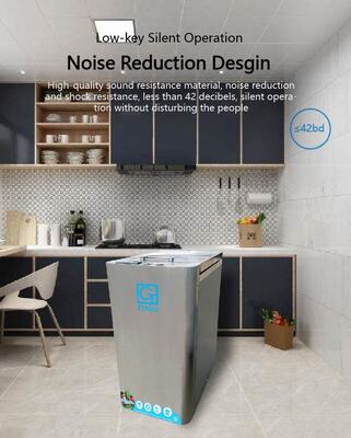 Compostador Automático de Resíduos Orgânicos de Cozinha em Aço Inoxidável TOGO TG-CC-5 para Uso Doméstico Classe de Eficiência Energética Silenciador